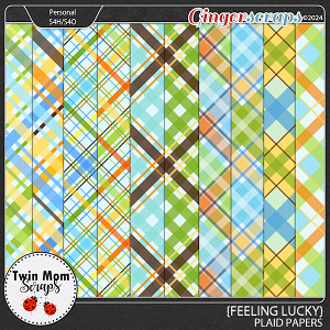 Feeling Lucky - PLAID PAPERS by Twin Mom Scraps