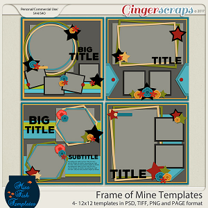 Frame of Mine Templates by Miss Fish