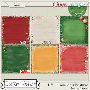 Life Chronicled: Christmas - Messy Papers by Connie Prince