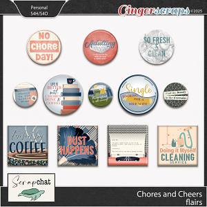 Chores and Cheers Flairs by ScrapChat Designs