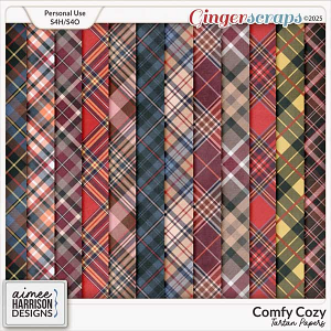 Comfy Cozy Tartan Papers by Aimee Harrison