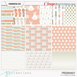 Pregnancy Layered Patterns (CU) by GS Creations