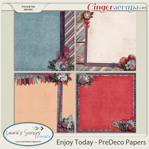 Enjoy Today - PreDecorated Papers