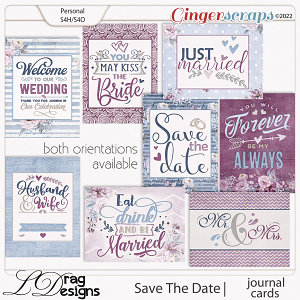 Save The Date: Journal Cards by LDragDesigns