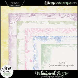 Whimsical Easter Page Edgers by ADB Designs