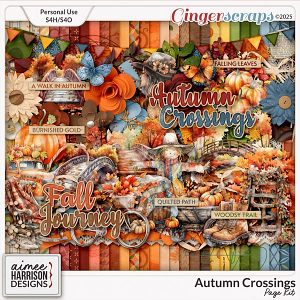 Autumn Crossings Page Kit by Aimee Harrison