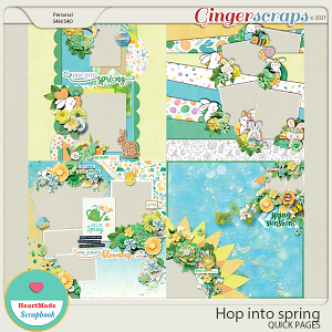 Hop into spring - quick pages