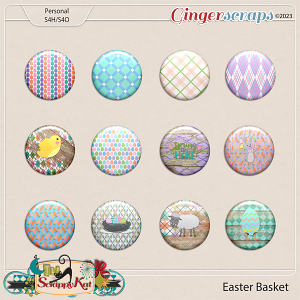 Easter Basket Flairs by The Scrappy Kat