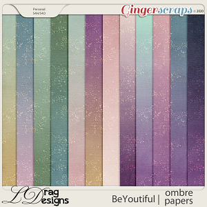 BeYoutiful: Ombre Papers by LDragDesigns