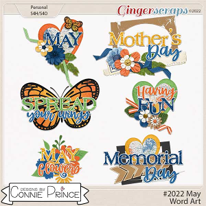 #2022 May - Word Art Pack by Connie Prince