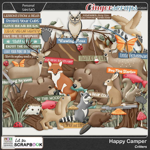 Happy Camper Critters by Let Me Scrapbook