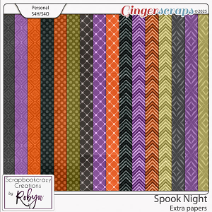 Spook Night Extra Papers by Scrapbookcrazy Creations