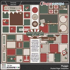 Hygge Pocket Page Templates by Let Me Scrapbook