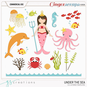 Under the Sea Layered Templates (CU) by GS Creations