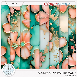 CU Alcohol Ink Papers Vol 7 by Ilonka's Designs 