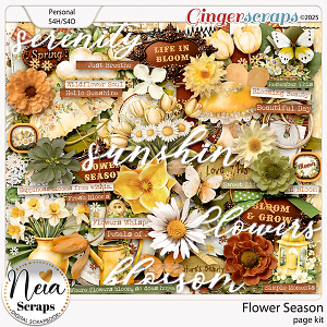 Flower Season - Page Kit - by Neia Scraps