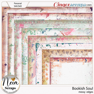 Bookish Soul - Messy Edges - by Neia Scraps