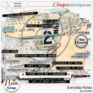 Everyday Notes - Journal Bits - by Neia Scraps