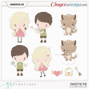 Sweetie Pie Layered Templates (CU) by GS Creations