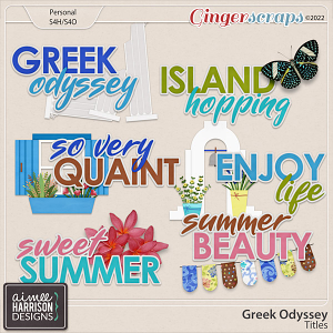 Greek Odyssey Titles by Aimee Harrison