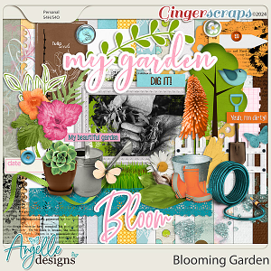 Blooming Garden ( + FREE Artistic Blends) by Angelle Designs