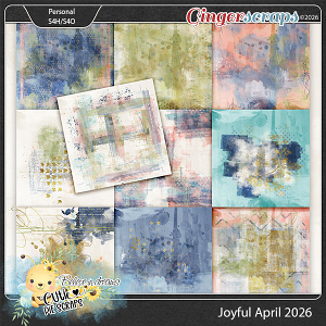 Joyful April 2026 Painted Papers