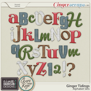 Ginger Tidings Alpha Sets by Aimee Harrison and Chere Kaye Designs