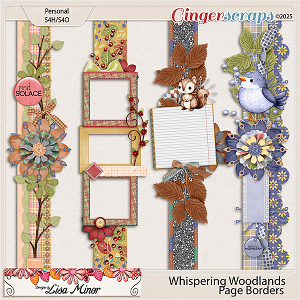 Whispering Woodlands Page Borders from Designs by Lisa Minor