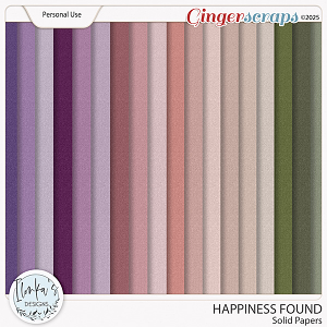 Happiness Found Solid-Papers-by Ilonka's Designs 