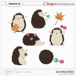 Autumn Spikes CU Layered Templates (CU) by GS Creations