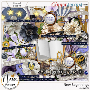 New Beginnings - Elements - by Neia Scraps
