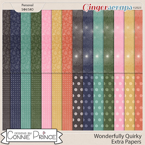 Wonderfully Quirky - Extra Papers by Connie Prince