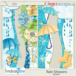 Rain Showers Borders by Lindsay Jane