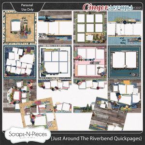 Just Around The Riverbend Quickpages by Scraps N Pieces 