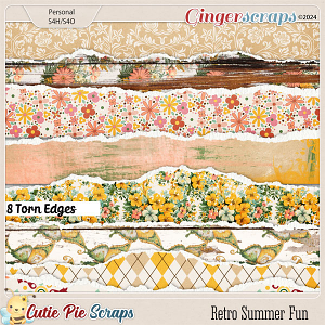 Retro Summer Fun Torn Edges