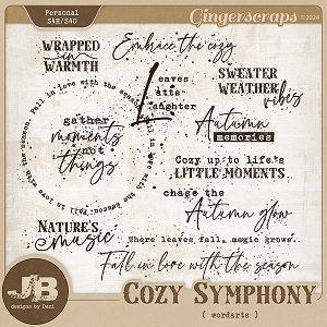 Cozy Symphony Wordarts by JB Studio