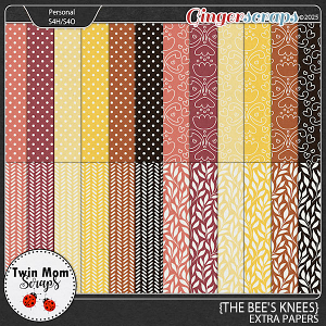 The Bees Knees - EXTRA PAPERS by Twin Mom Scraps