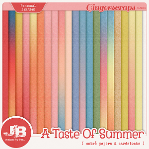 A Taste Of Summer Ombré Papers & Cardstocks by JB Studio