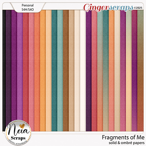 Fragments of Me - Solid & Ombré Papers - by Neia Scraps