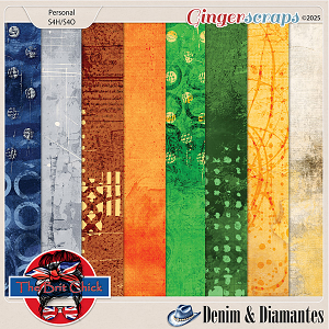 Denim & Diamantes Artsy Papers By The Brit Chick