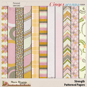 Strength Patterned Papers by Moore Blessings Digital Design 