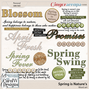 Spring is Nature's-Word art