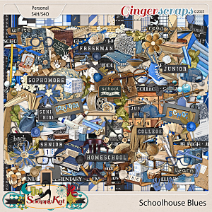 Schoolhouse Blues Kit by The Scrappy Kat