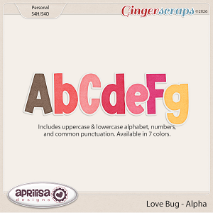 Love Bug - Alpha by Aprilisa Designs.