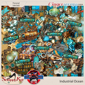 Industrial Ocean MEGA Collab Kit by The Scrappy Kat