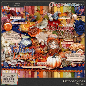 October Vibes Page Kit by Aimee Harrison