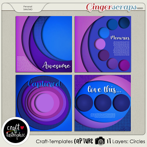 Craft ❤ Templates Capture It Layers: Circles
