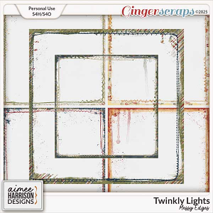 Twinkly Lights Messy Edges by Aimee Harrison