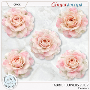 CU Fabric Flowers Vol 7 by Ilonka's Designs 