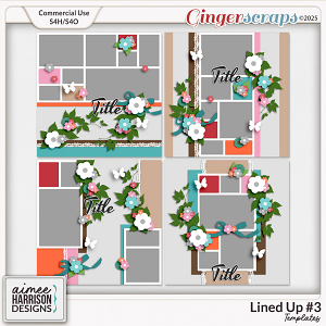 Lined Up #3 Templates by Aimee Harrison